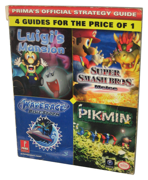 Nintendo GameCube Strategy Guide Book - (Pikmin / Luigi's Mansion / Super Smash Bros. Melee / Wave Race Blue Storm)