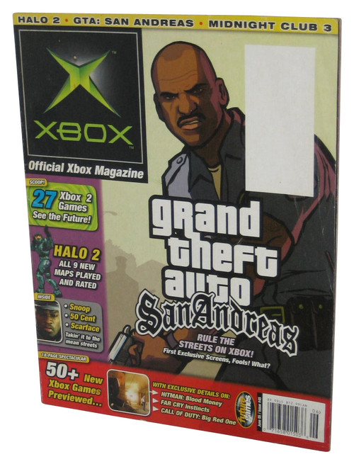 X-Box Grand Theft Audo San Andreas June 05 Official Magazine Book #45