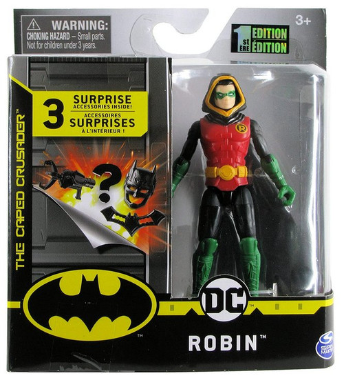 DC Batman Caped Crusader Robin (2020) Spin Master 1st Edition 4-Inch Figure -