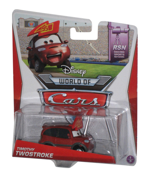 Disney Cars Movie Timothy Twostroke RSN Racing Sports Network Toy Car -