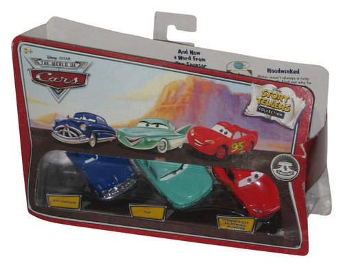 Disney Pixar Cars Story Tellers Collection Toy Set - (Doc Hudson / Flo / Sponsorless McQueen) -