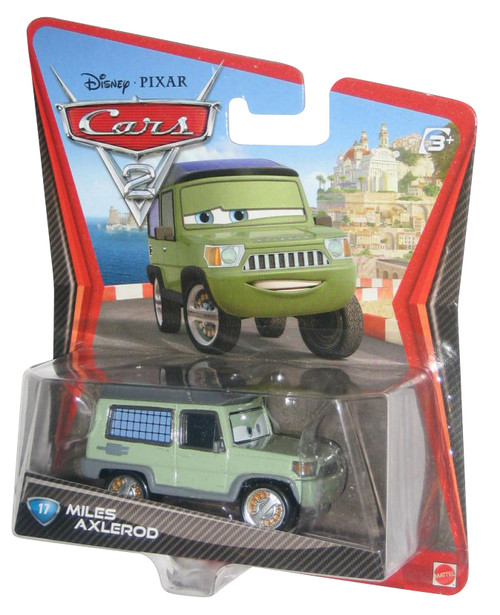 Disney Pixar Movie Cars 2 Miles Axlerod Die Cast Mattel Toy Car #17 -