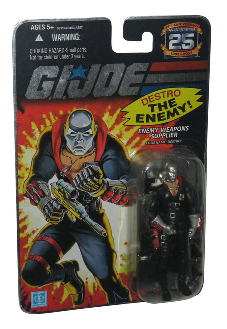 GI Joe 25th Anniversary Destro The Enemy (2007) Hasbro 3.75 Inch Figure -