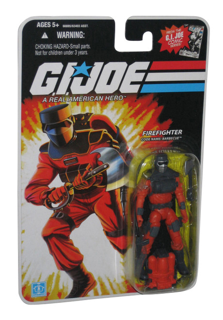 GI Joe Comic Series Barbecue (2008) Hasbro Firefighter 3.75-Inch Figure