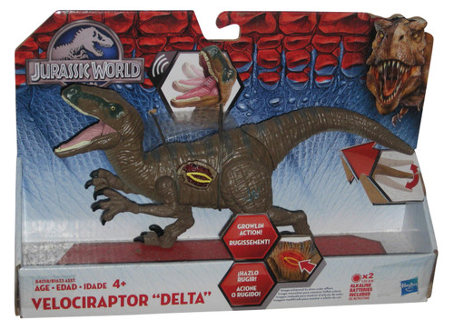 Jurassic Park World Growler Velociraptor Delta (2015) Hasbro Toy Dinosaur Figure -