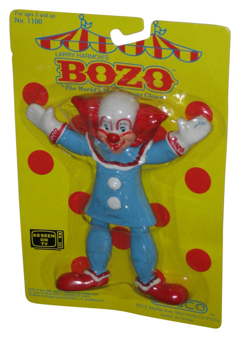 Larry Harmon's Bozo The Clown (1988) Jesco Bendable Rubber 6-Inch Toy Figure - (B)