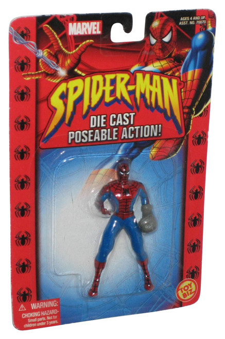 Marvel Spider-Man Die Cast Poseable Web Glove (2002) Toy Biz 2.5 Inch Figure