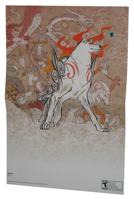 Nintendo Power Okami Wii Double Sided Video Game Poster -