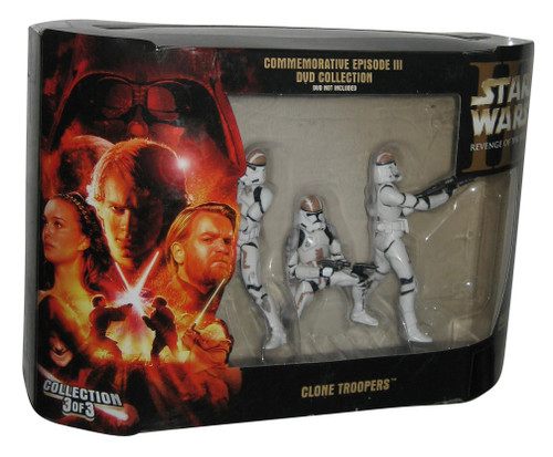 Star Wars Commemorative Episode III DVD Collection Clone Troopers 3-Pack Figure Set -