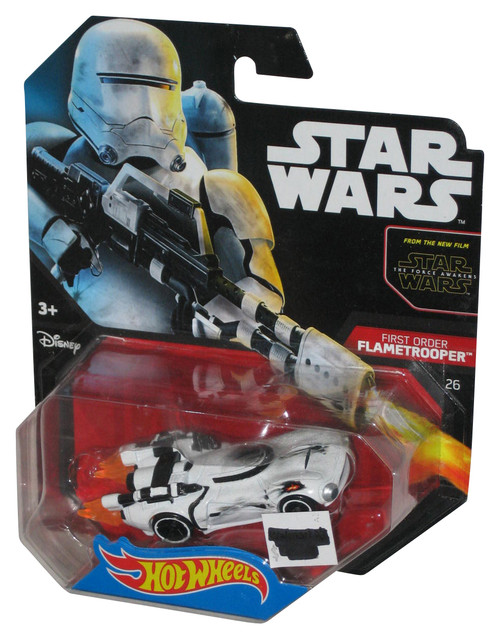 Star Wars Force Awakens Hot Wheels (2014) First Order Flametrooper Character Car Toy -