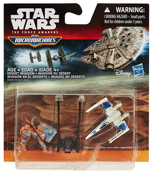 Star Wars The Force Awakens Micro Machines (2015) Desert Invasion 3-Pack Set