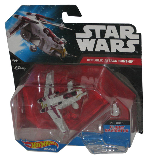 Star Wars Hot Wheels (2014) Republic Attack Gunship Starships Toy Vehicle