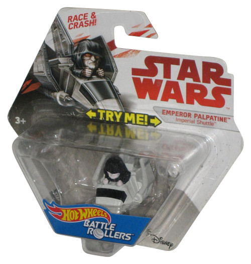 Star Wars Hot Wheels Battle Rollers (2017) Emperor Palpatine Imperial Shuttle Race & Crash Micro 1-Inch Toy Vehicle -