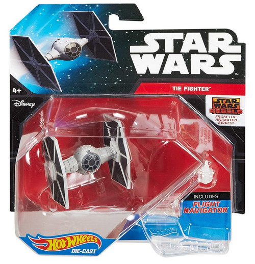 Star Wars Rebels Hot Wheels TIE Fighter Gray Toy Starship Vehicle -