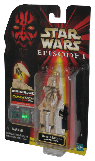 Star Wars Episode I Battle Droid (1998) Hasbro Figure w/ Blaster Rifle