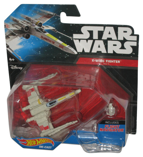 Star Wars Hot Wheels Starship (2014) X-Wing Fighter Red 5 Die-Cast Toy