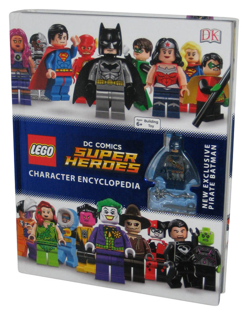 LEGO DC Comics Super Heroes Character Encyclopedia (2016) DK Hardcover Book w/ Pirate Batman MiniFigure