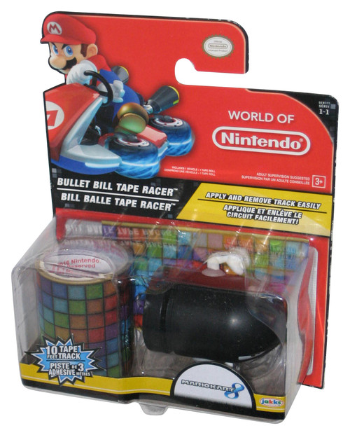 World of Nintendo Super Mario Kart 8 Bullet Bill Tape Racers (2016) Jakks Pacific Figure