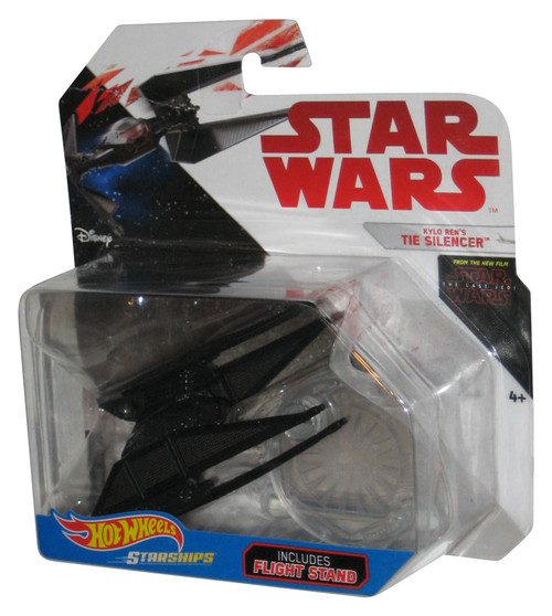 Star Wars Hot Wheels The Last Jedi Kylo Ren's Tie Silencer Starships Toy (Minor Wear)