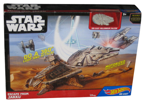 Star Wars Force Awakens Escape From Jakku (2015) Hot Wheels Starships Toy Set - (Box has minor wear)