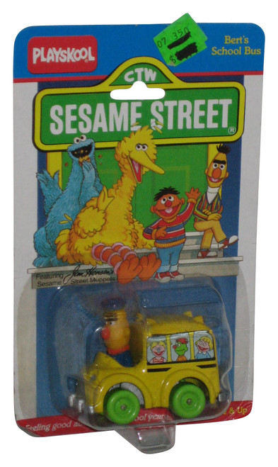 Sesame Street Playskool (1986) Bert's School Bus Die-Cast Metal Car