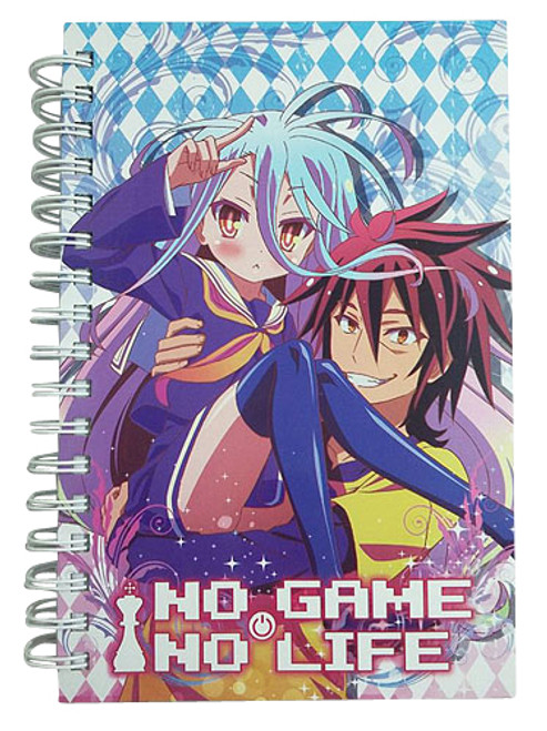 No Game No Life Shiro & Sora Anime Spiral Hardcover Notebook GE-43515