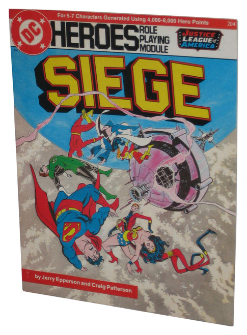 DC Comics Heroes Siege Role Playing Module (1985) Paperback Book