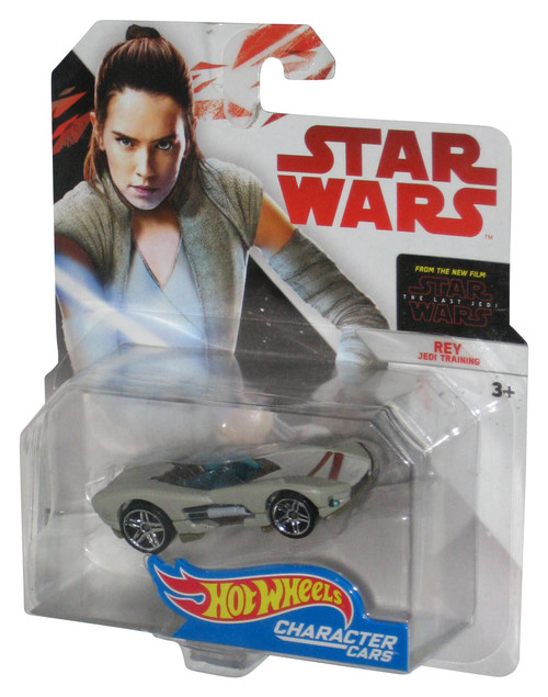 Star Wars Last Jedi Hot Wheels (2017) Rey Jedi Training Character Toy Car - (Damaged Blister Card)
