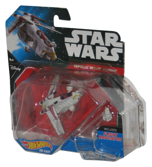 Star Wars Hot Wheels (2014) Republic Attack Gunship Starships Toy Vehicle - (Plastic Loose From Card)