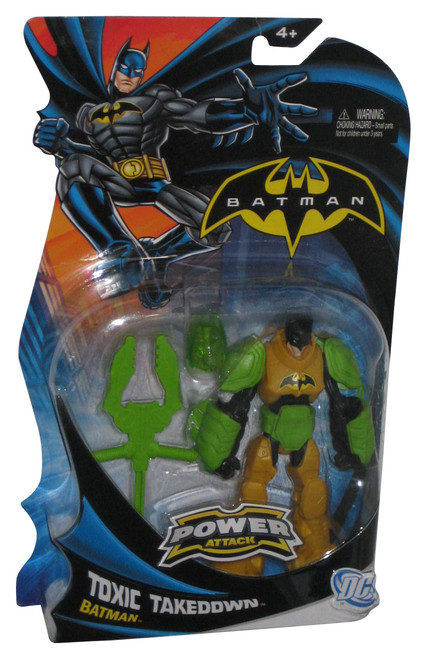 DC Batman Power Attack Toxic Takedown (2011) Mattel Green & Gold Action Figure