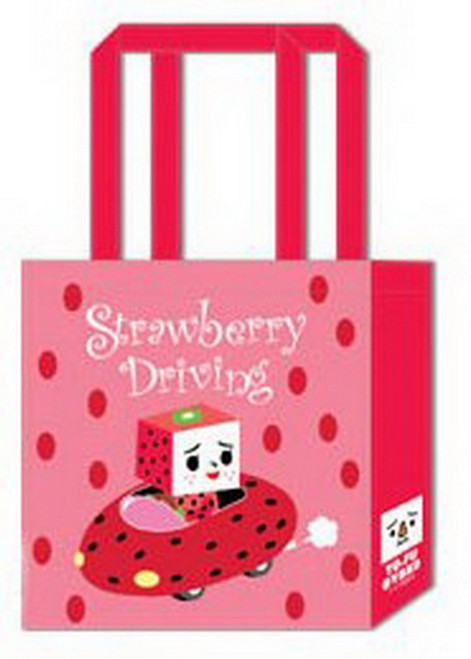 ToFu-Oyako Strawberry Driving Pink Canvas Bag