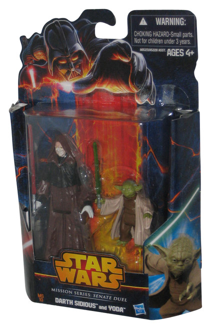 Star Wars Mission Series Senate Duel (2013) Yoda and Darth Sidious Figure Set