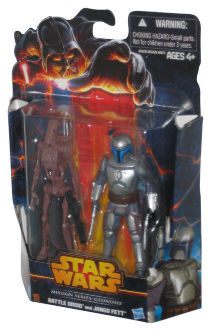 Star Wars Mission Series Geonosis (2013) Battle Droid and Jango Fett Figure 2-Pack MS03