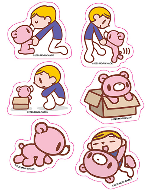 Gloomy Bear and Baby 3.5 Inch Sticker Pack GE-55996