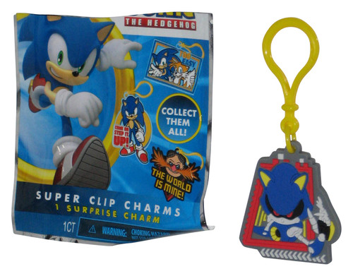 Sonic The Hedgehog Metal Sonic Rubber Charm Keychain - (Forever Clever Super Clip)