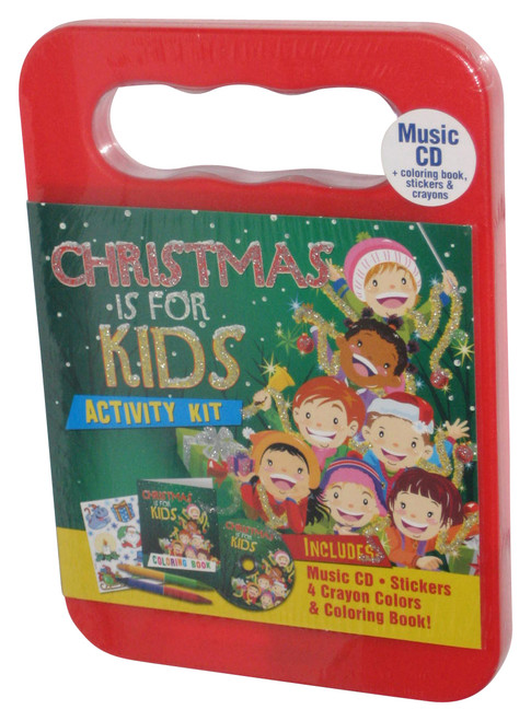 Christmas Is For Kids Activity Kit - (Music CD + Stickers + Crayons & Coloring Book)