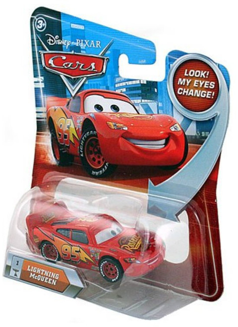 Disney Cars Lenticular Eyes Change Lightning McQueen Die Cast Toy Car #1