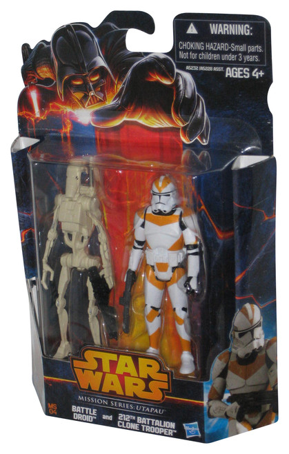 Star Wars Mission Series Utapau (2012) Battle Droid & 212th Battalion Clone Trooper Figure 2-Pack MS04