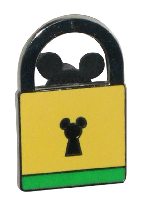 Disney Mystery Character Pluto Key Lock Yellow & Green Pin