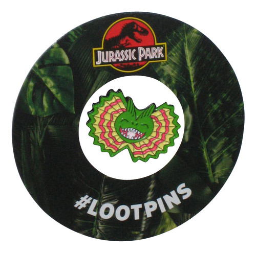 Jurassic Park Dilophosaurus Loot Crate Exclusive Soft Pin