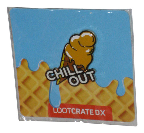 Chill Out Yellow Orange Ice Cream Cone Loot Crate Exclusive Pin
