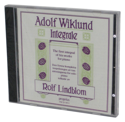 Adolf Wiklund Integrale Piano Works (1995) Music Audio CD