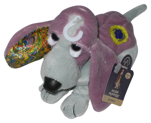 Hush Puppies Applause Purple & Teal Dog Bean Bag Plush