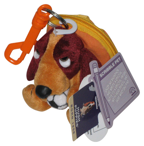 Hush Puppies Applause Scribbe Pet Plush w/ Pencil & Writing Pad Inside Mini Backpack