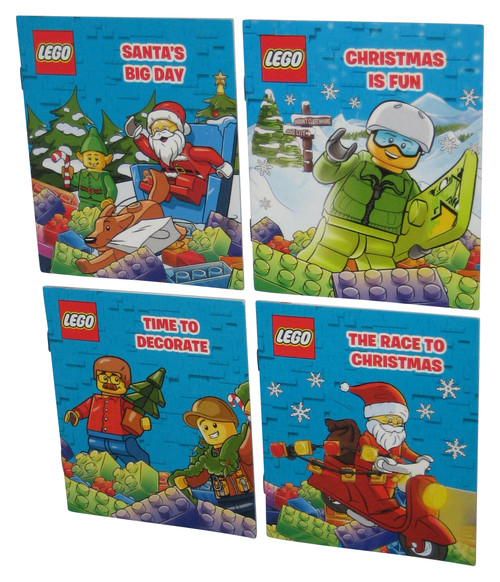 LEGO Christmas Activity Blue Book Lot - (4 Small Mini Books)