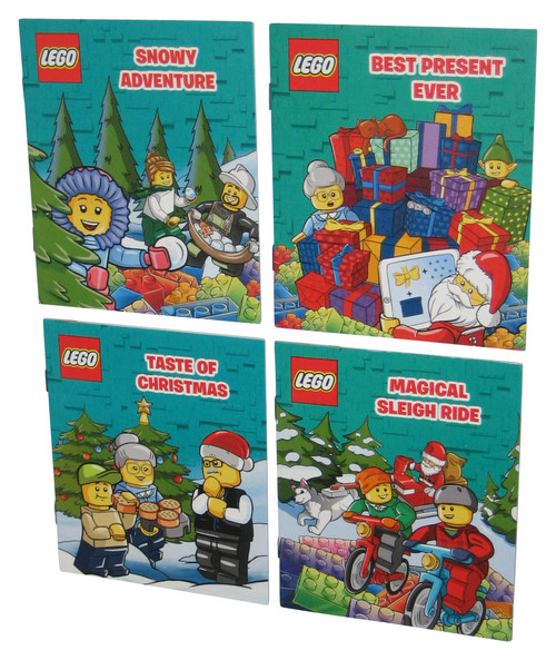 LEGO Christmas Activity Green Book Lot - (4 Small Mini Books)