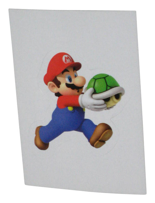 Nintendo New Super Mario Bros. Wii (2011) Enterplay Holding Green Turtle Shell Mini Sticker 090