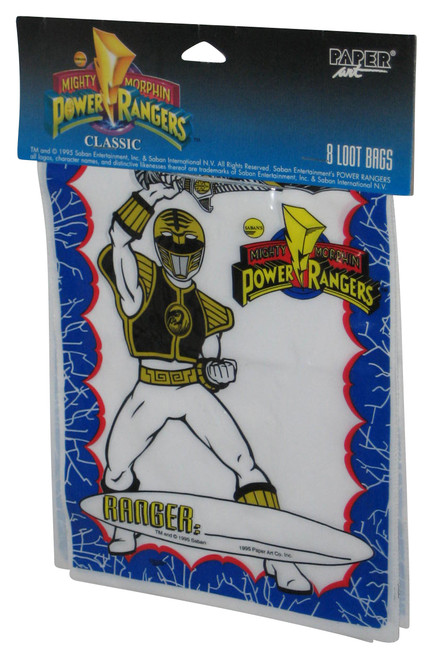 Power Rangers Classic White Ranger (1995) Paper Art Look Bags