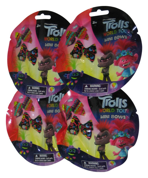 Trolls World Tour Mini Bows Blind Lot 8 Bow Total - (4 Bags)