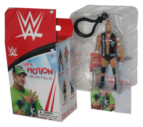 WWE Wrestling Stone Cold Steve Austin Metallic Chibi In Motion Bullsi Toy Mini Figure Keychain